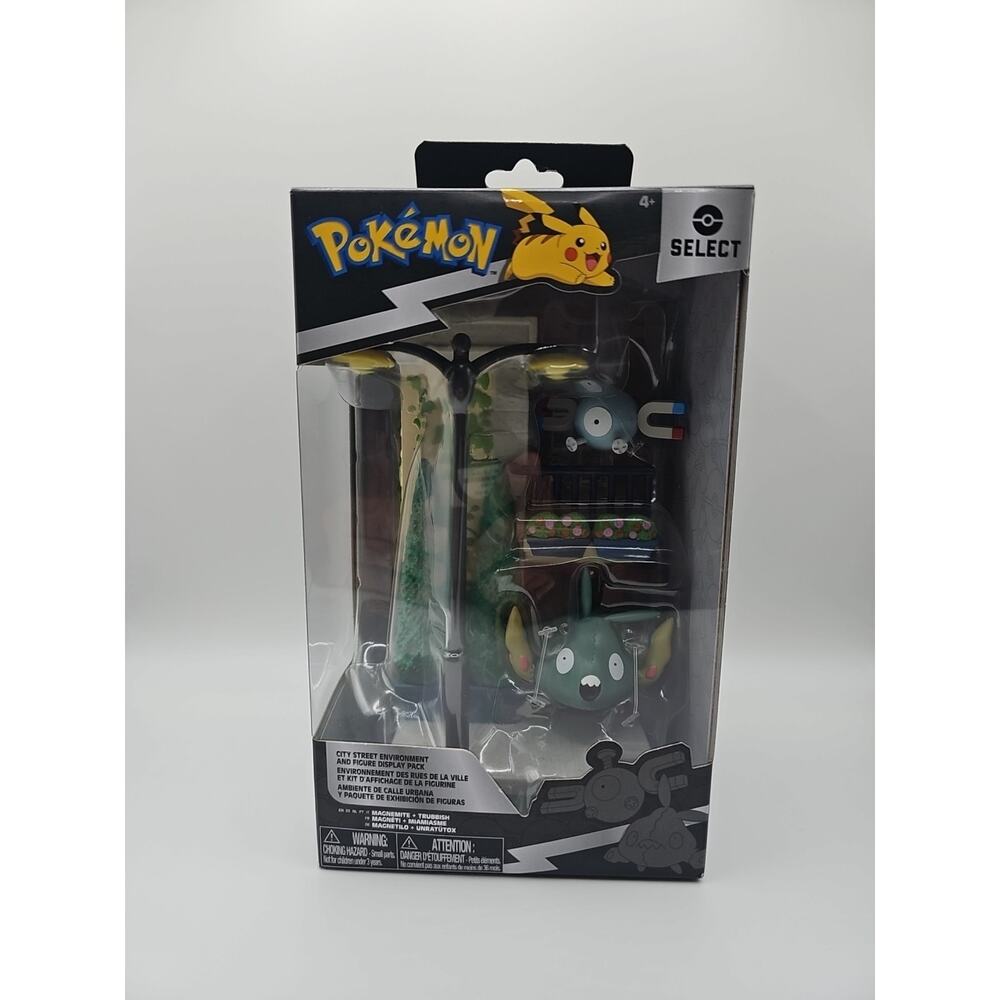 Pokémon Select City Street Environment Pack with Magnemite Trubbish Series 5